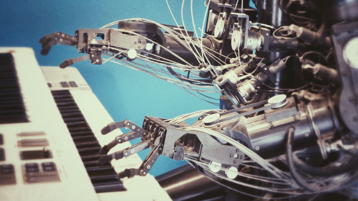 Robot at piano