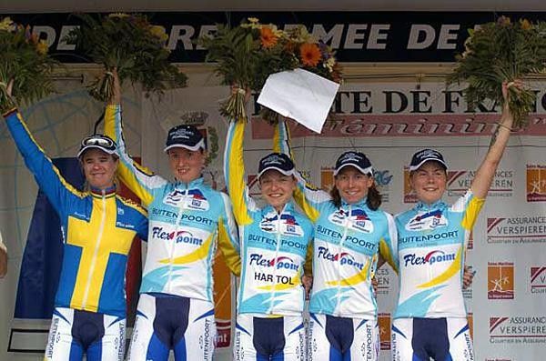 The podium after the TTT