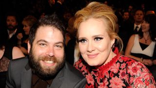 Adele (R) and Simon Konecki attend the 55th Annual GRAMMY Awards at STAPLES Center on February 10, 2013 in Los Angeles, California.