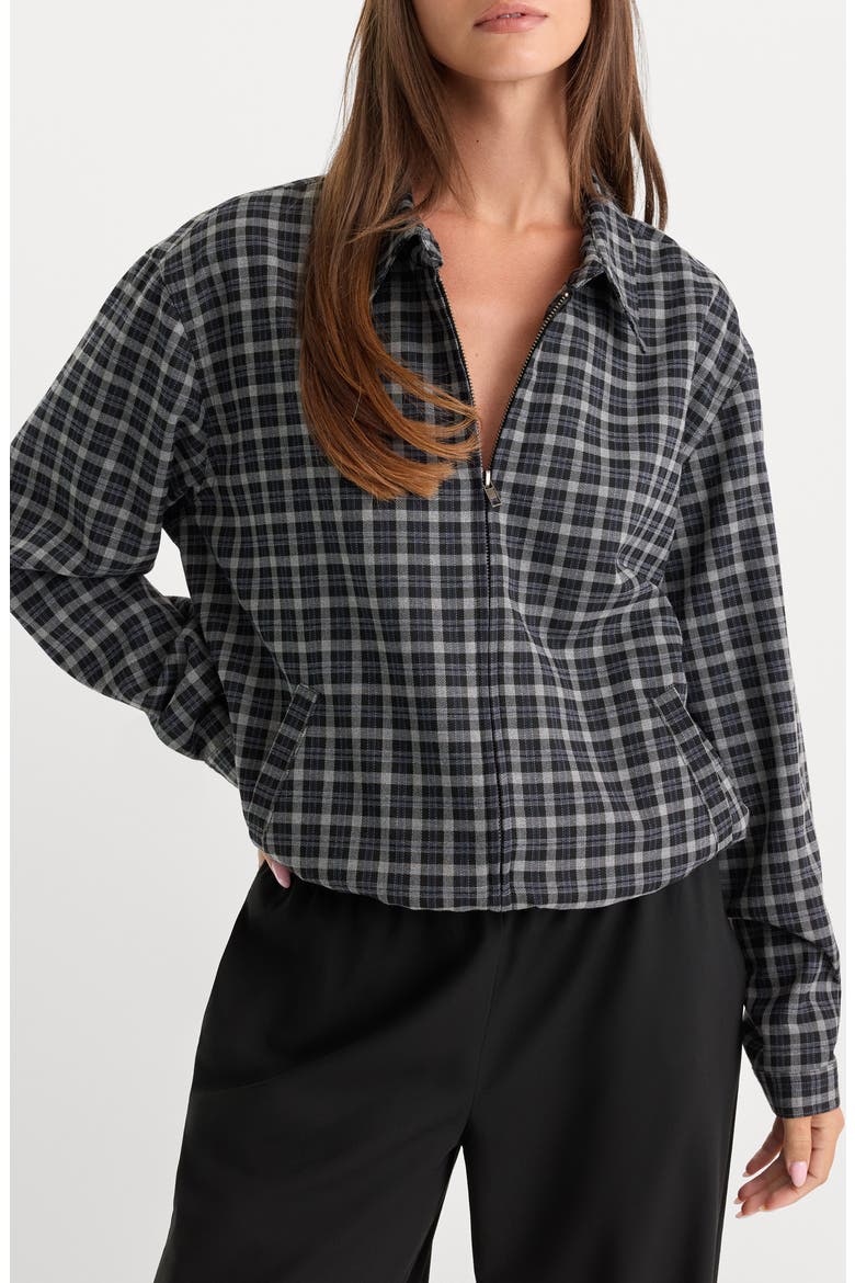 The Lightweight Plaid Bomber Jacket