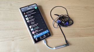 A selection of IEMs and smartphones. 