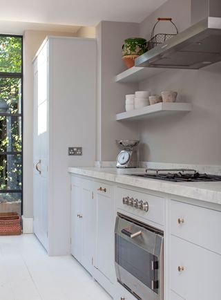Belinda Flury's extended kitchen is classically chic
