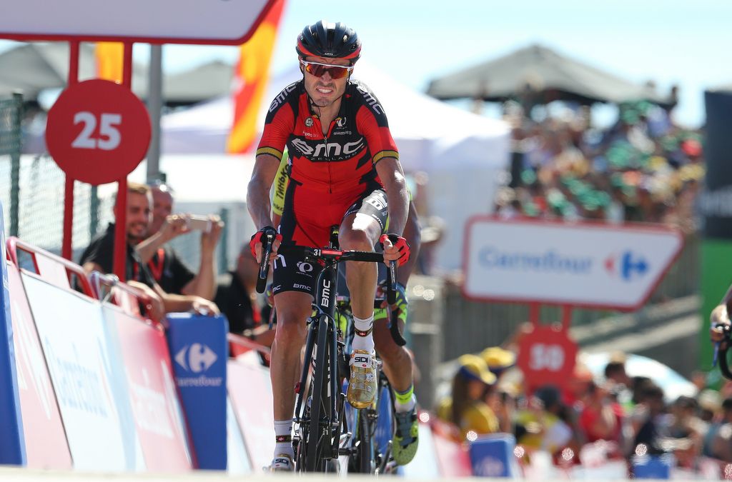 Samuel Sanchez (BMC) finishes the stage