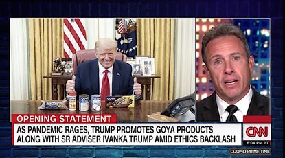 Chris Cuomo says Trump is full of beans