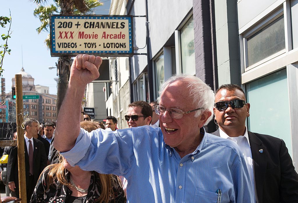 Bernie Sanders campaigns in California