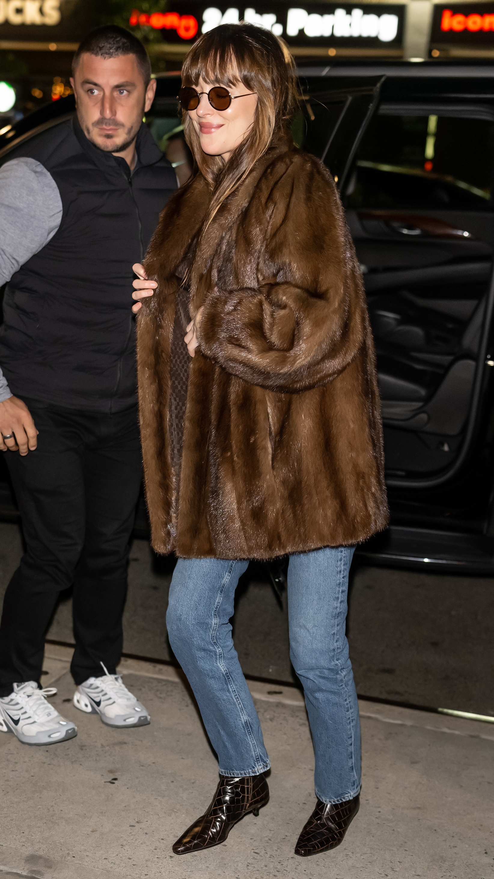Actress Dakota Johnson is seen in Tribeca on October 15, 2024 in New York City. (Photo by Gilbert Carrasquillo/GC Images)