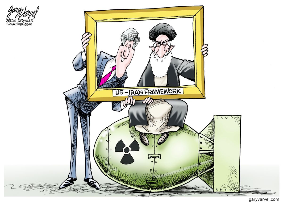 Political cartoon World Kerry Iran nuclear deal | The Week