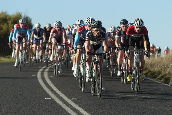 Most of the field re-grouped over the top of Mt.Misery and it looked more like a bunch sprint at the finish.