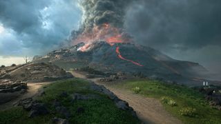 The new Iwo Jima map in Battlefield 2042.