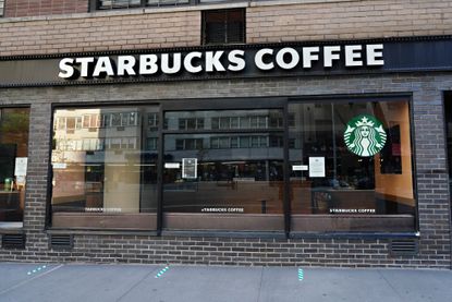 A Starbucks store in NYC