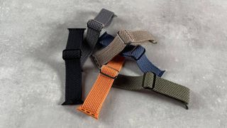 All of the strap colours from one pack.