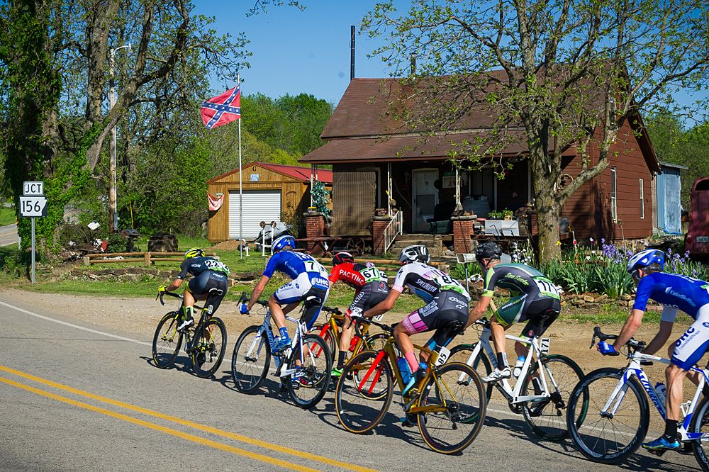 A breakaway started but it all came back together Joe Martin Stage Race stage 3