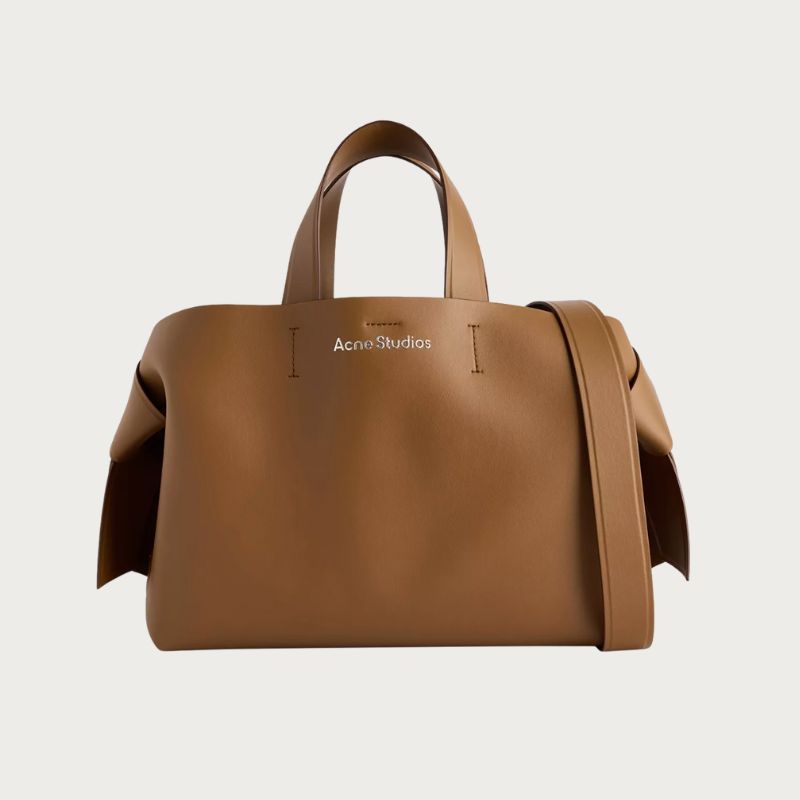 Image of tan leather bag