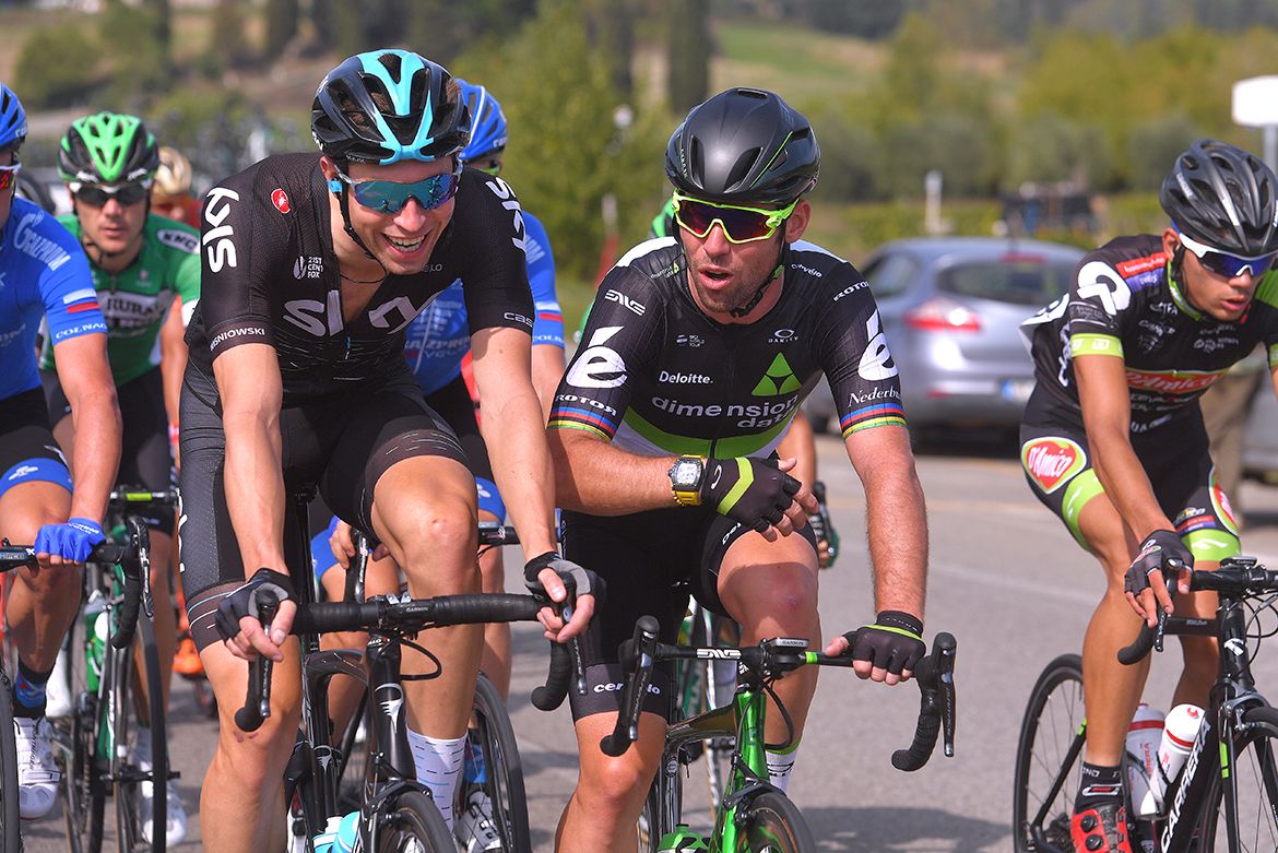 Mark Cavendish in the bunch