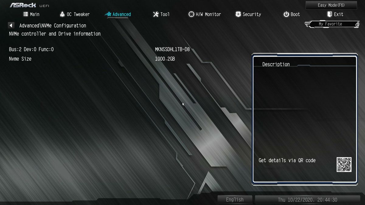 ASRock Z490M Pro4 BIOS