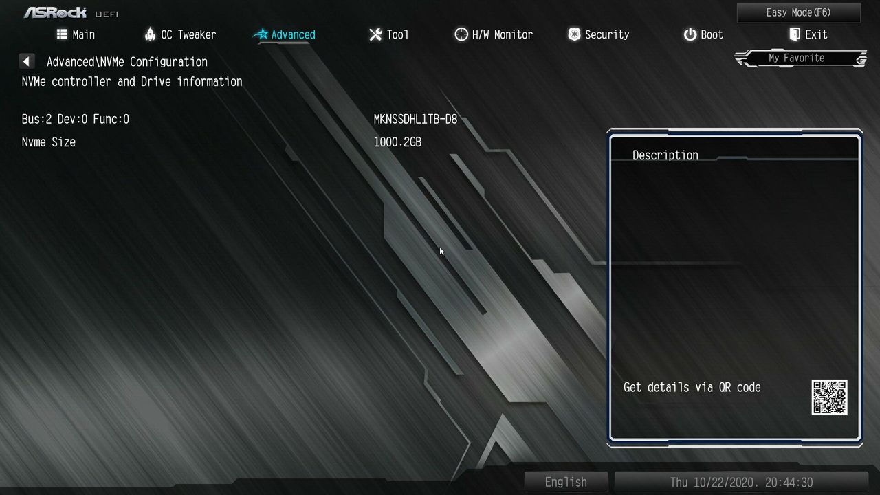 ASRock Z490M Pro4 BIOS