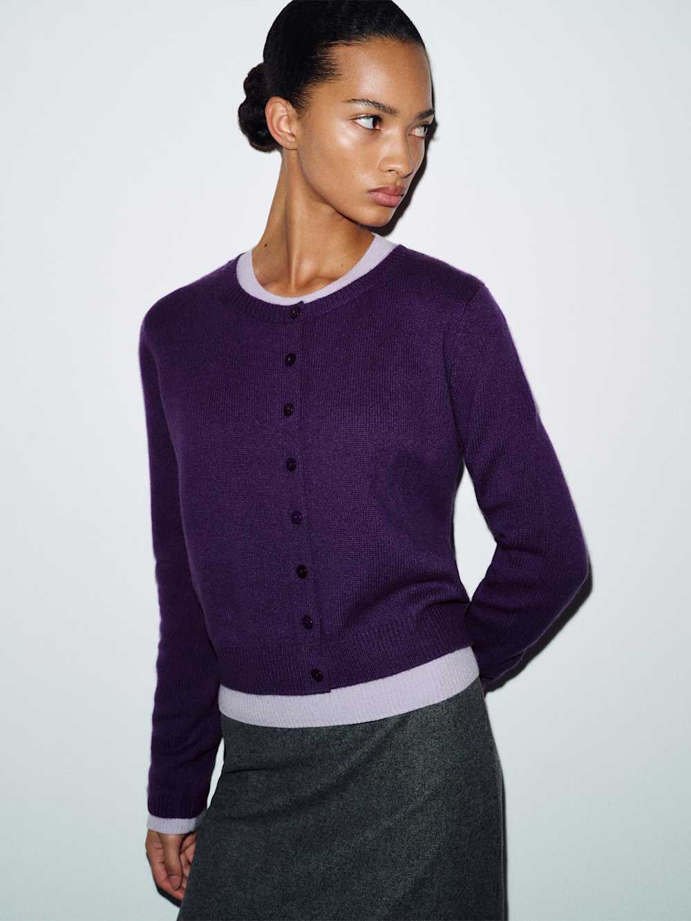 Clara Cashmere Crew Cardigan