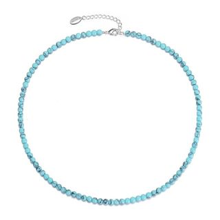 blue beaded necklace