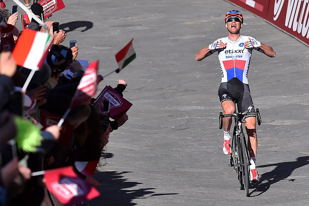 Zdenek Stybar (Etixx-Quickstep) wins the 2015 Strade Bianche