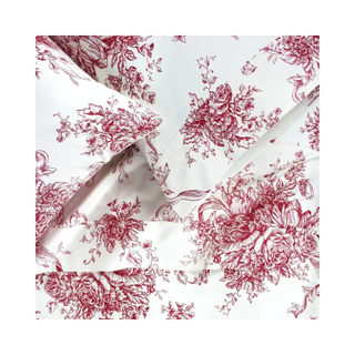 red toile bedding set