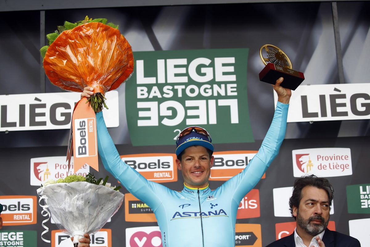 Fuglsang on the podium