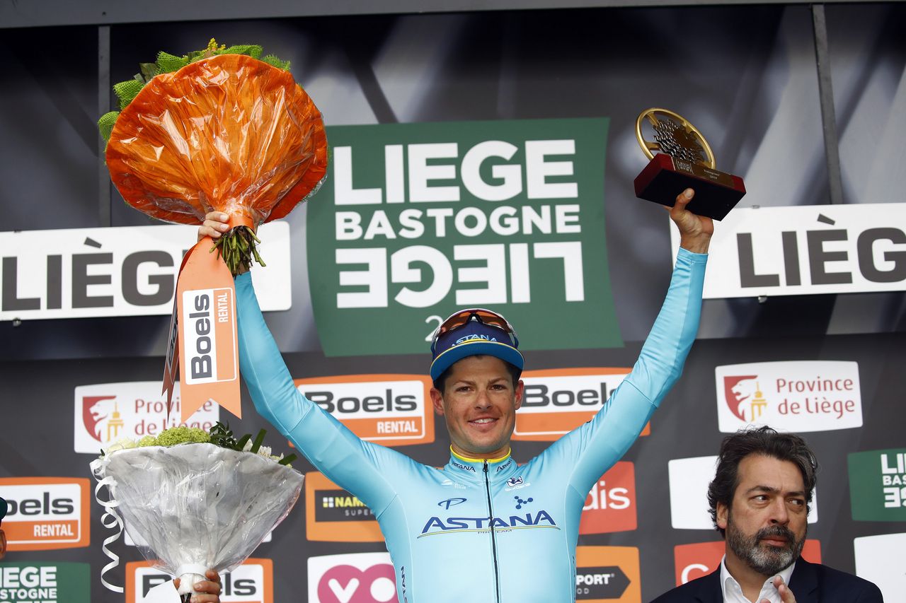 Fuglsang on the podium