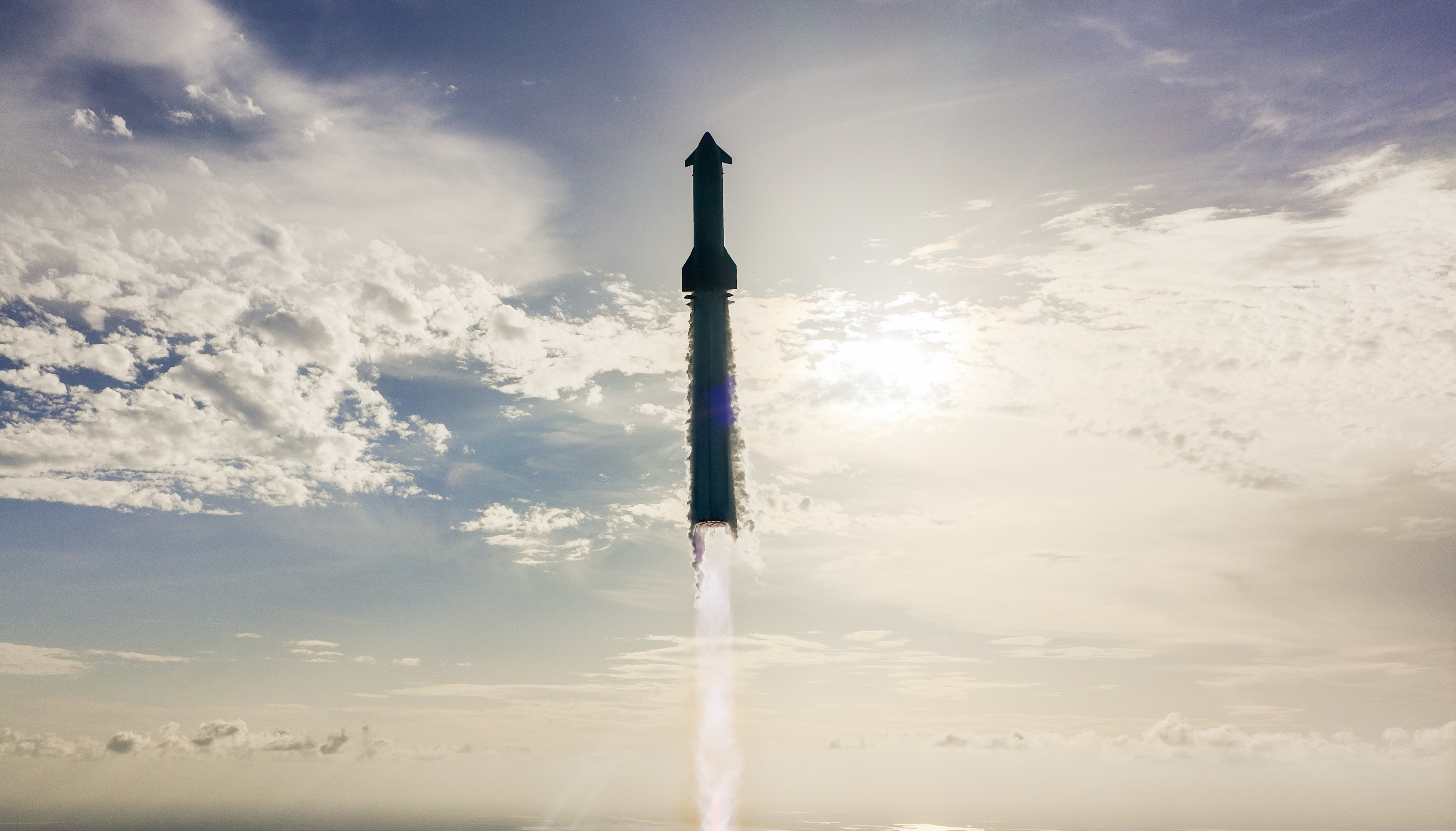 SpaceX's Starship megarocket launches on its 10th-ever test flight, on Aug. 26, 2025.