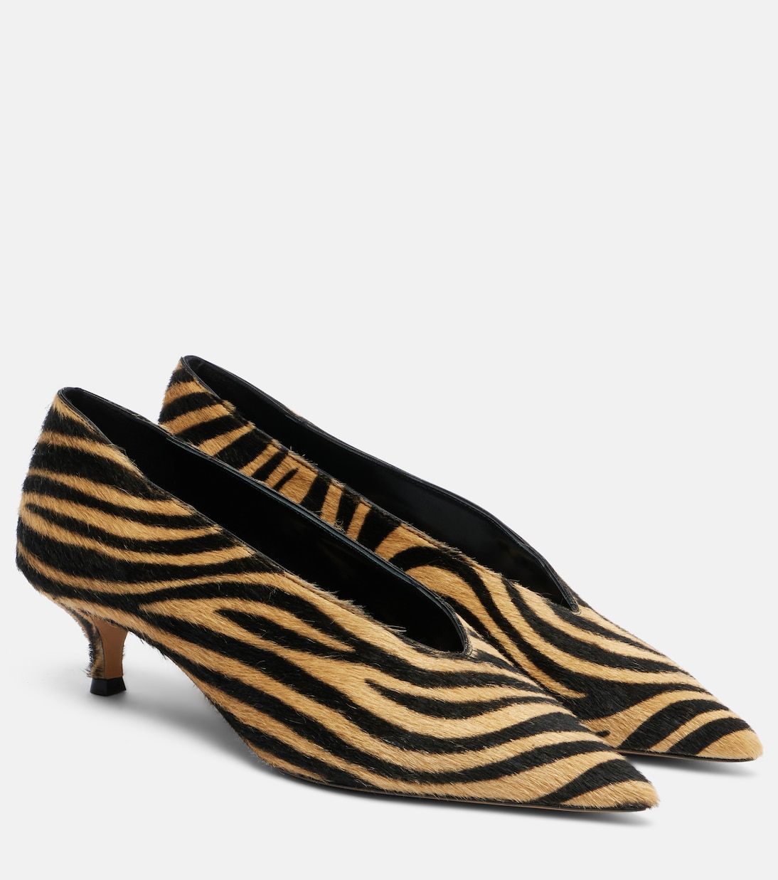 Babouche 40 Zebra-Print Calf Hair Pumps
