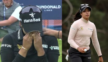 Tavatanakit in tears after she make the cut at the Scottish Open
