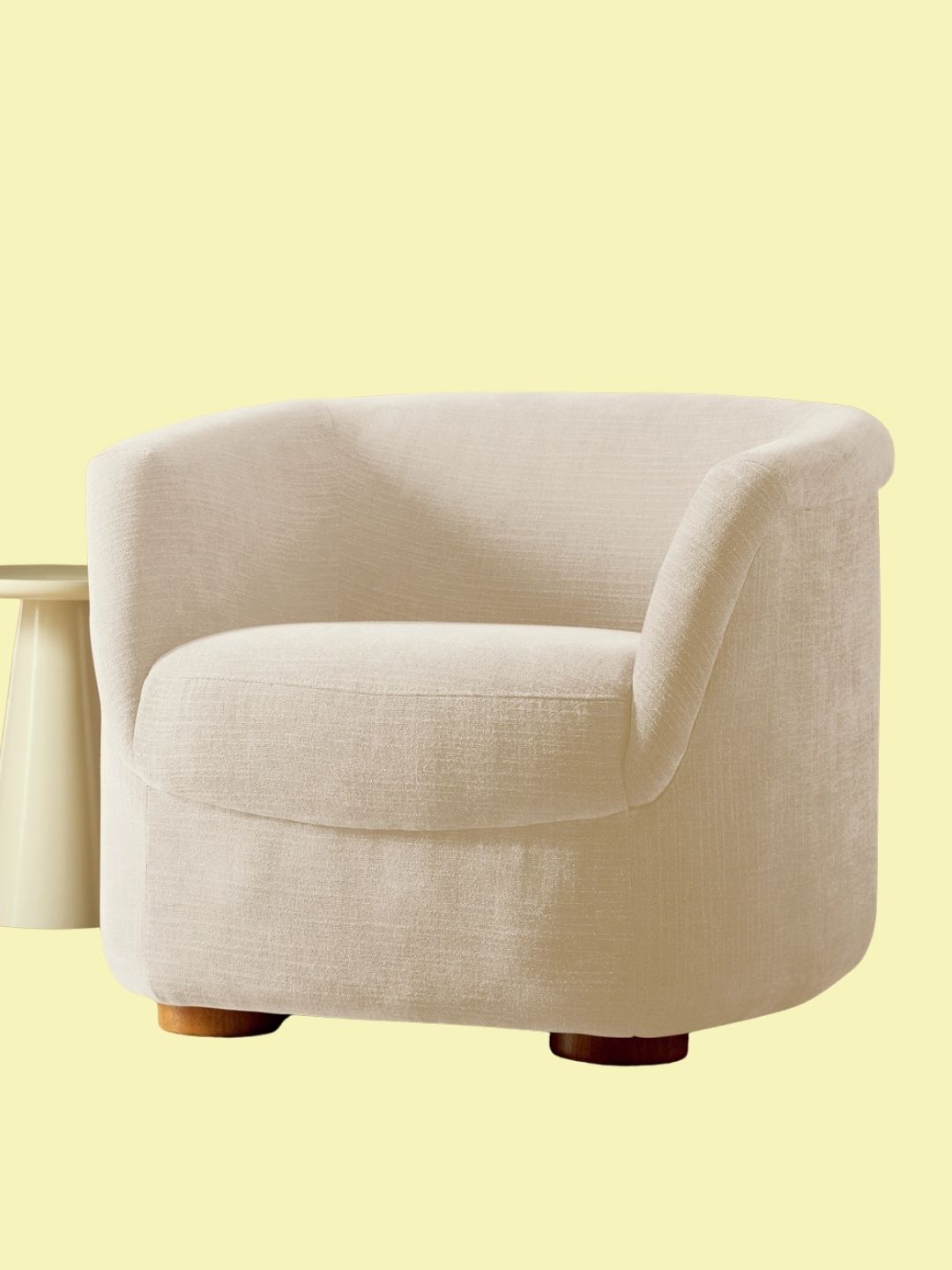 Habitat, Nora Fabric Chair, Cream