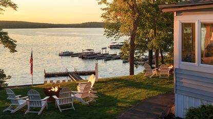 Lake Wallenpaupack, Silver Birches Resort, Hawley, Poconos Region, Pennsylvania, USA