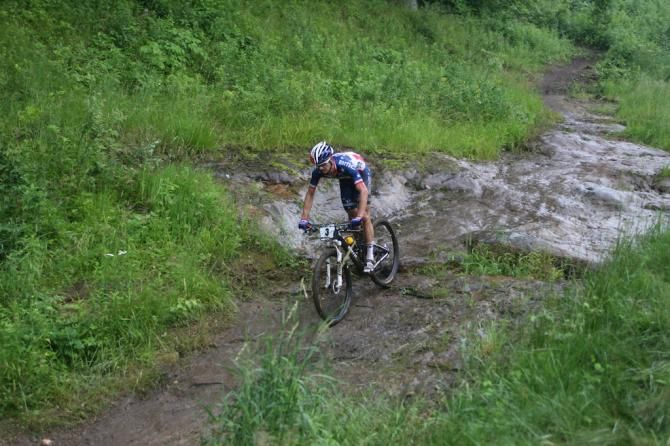 Stephen Ettinger (BMC Mountainbike Racing) in the mud