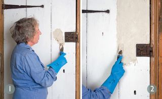 how to strip paint from a wood door: step by step instructions