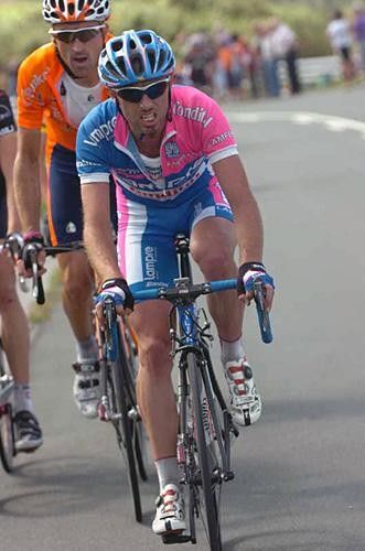 Giuliano Figueras (Lampre) was almost, but not quite good enough to make the lead group