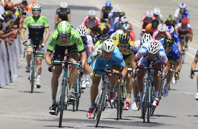 Andrea Guardini chases, but can't overhaul Bos