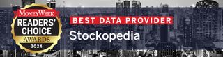 MoneyWeek Readers' Choice Awards Best Data Provider Stockopedia