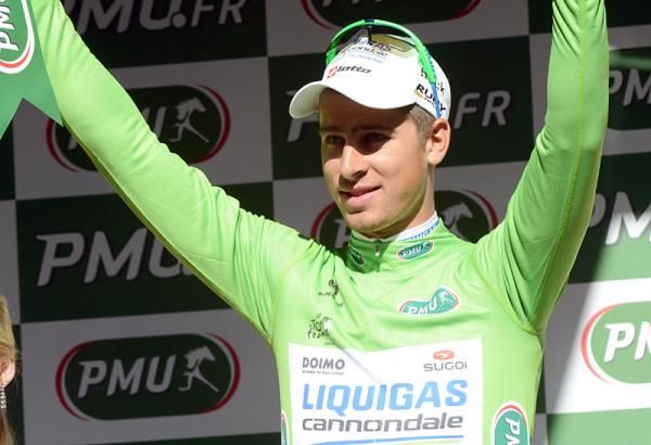 Points classification leader Peter Sagan (Liquigas-Cannondale)