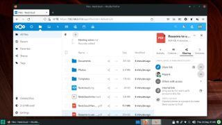 screenshot of the file sharing options in Nextcloud's administration interface