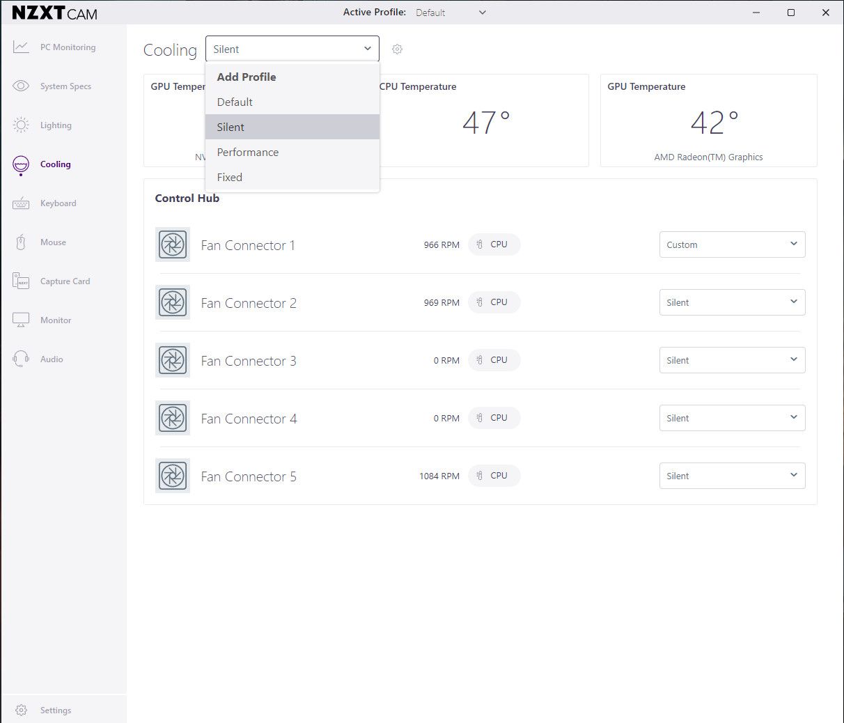 NZXT CAM software