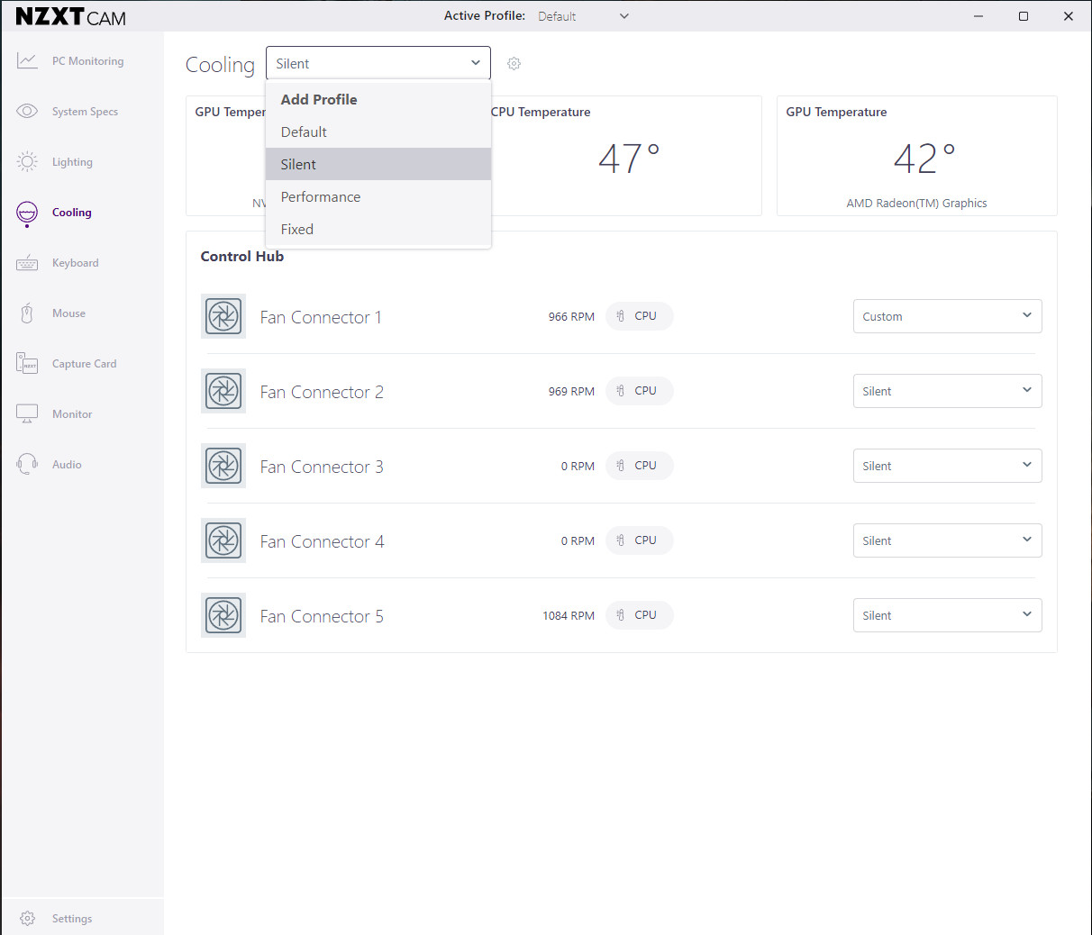 NZXT CAM software