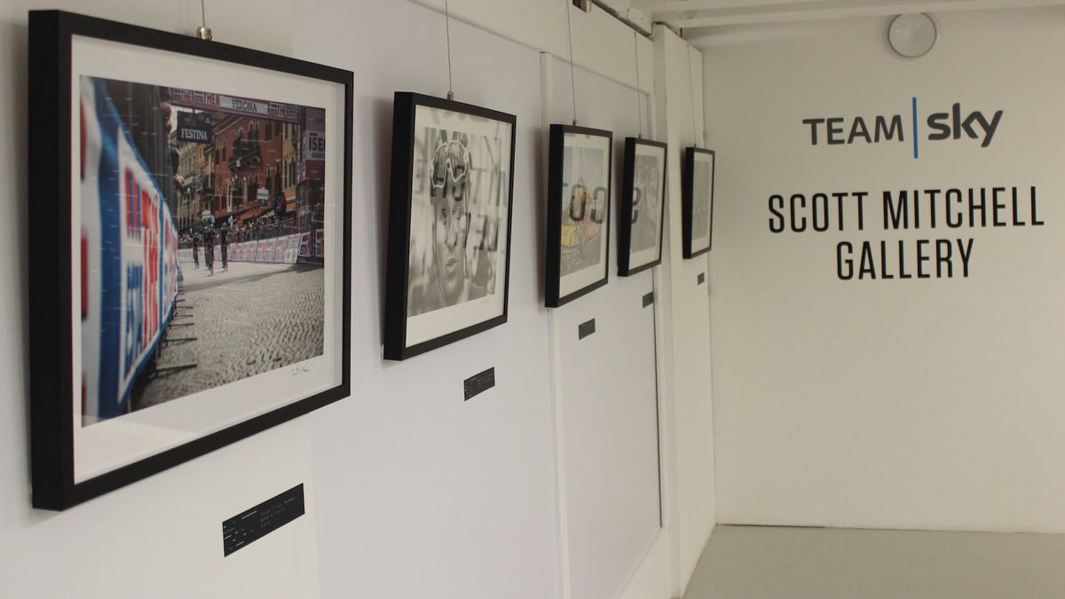Team Sky's photographer, Scott Mitchell shows off some of his work