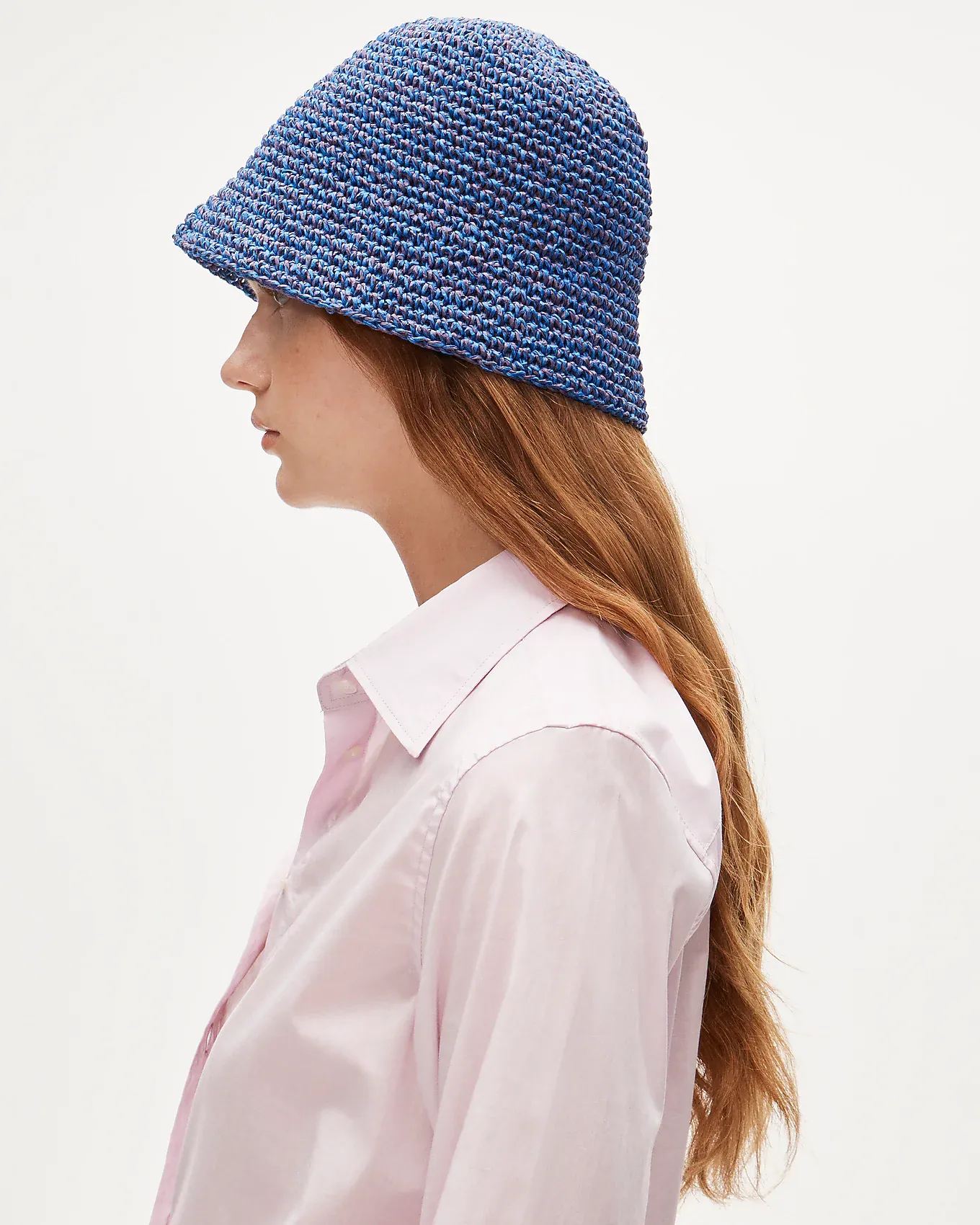J.Crew, Handcrocheted Straw Hat in Stripe