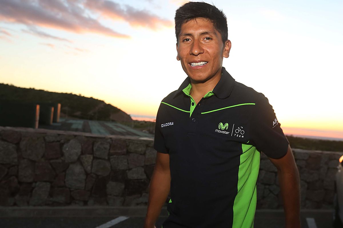 Nairo Quintana in Argentina ahead of the Tour de San Luis.