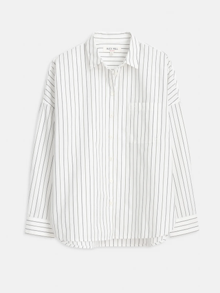 Jo Shirt In Striped Paper Poplin