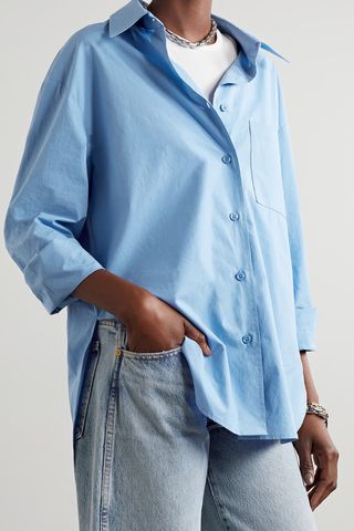 The Frankie Shop Lui Organic Cotton-Poplin Shirt