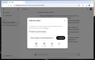 ChatGPT-4o Share link