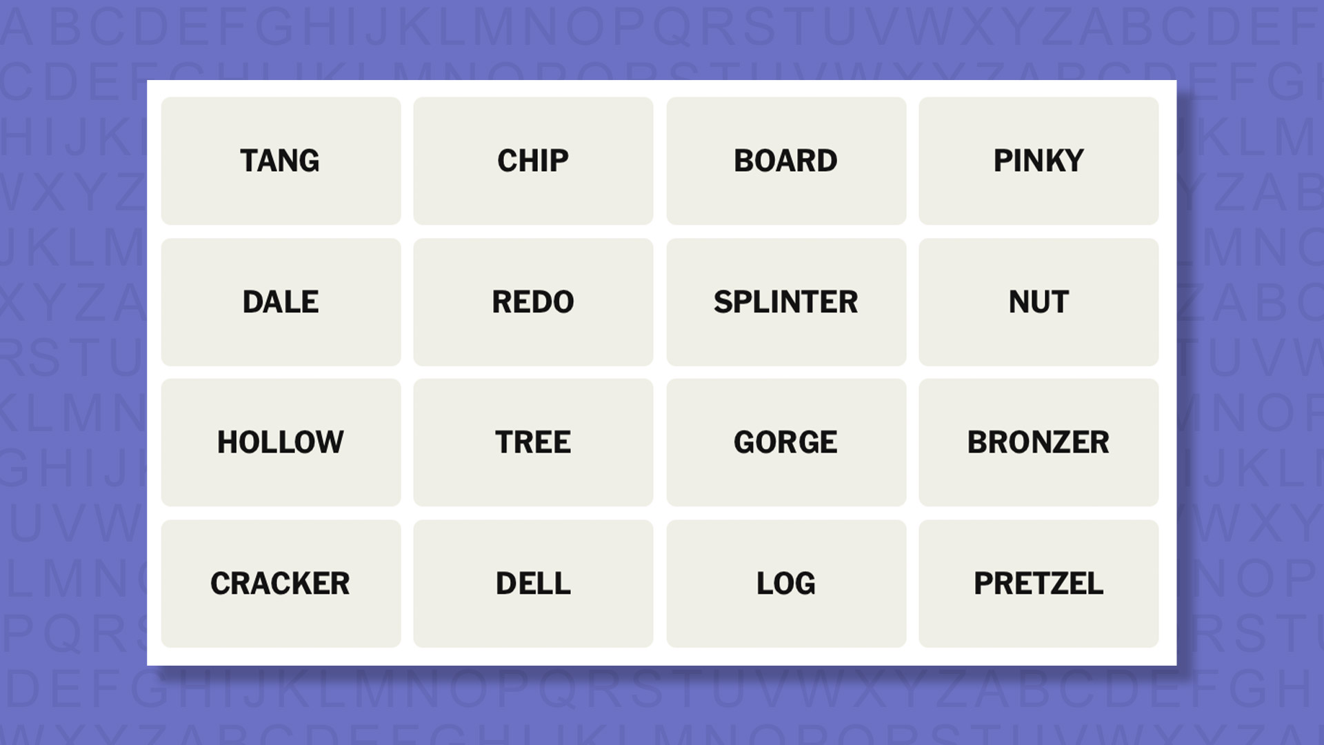 NYT Connections hints for game 1111 on a purple background