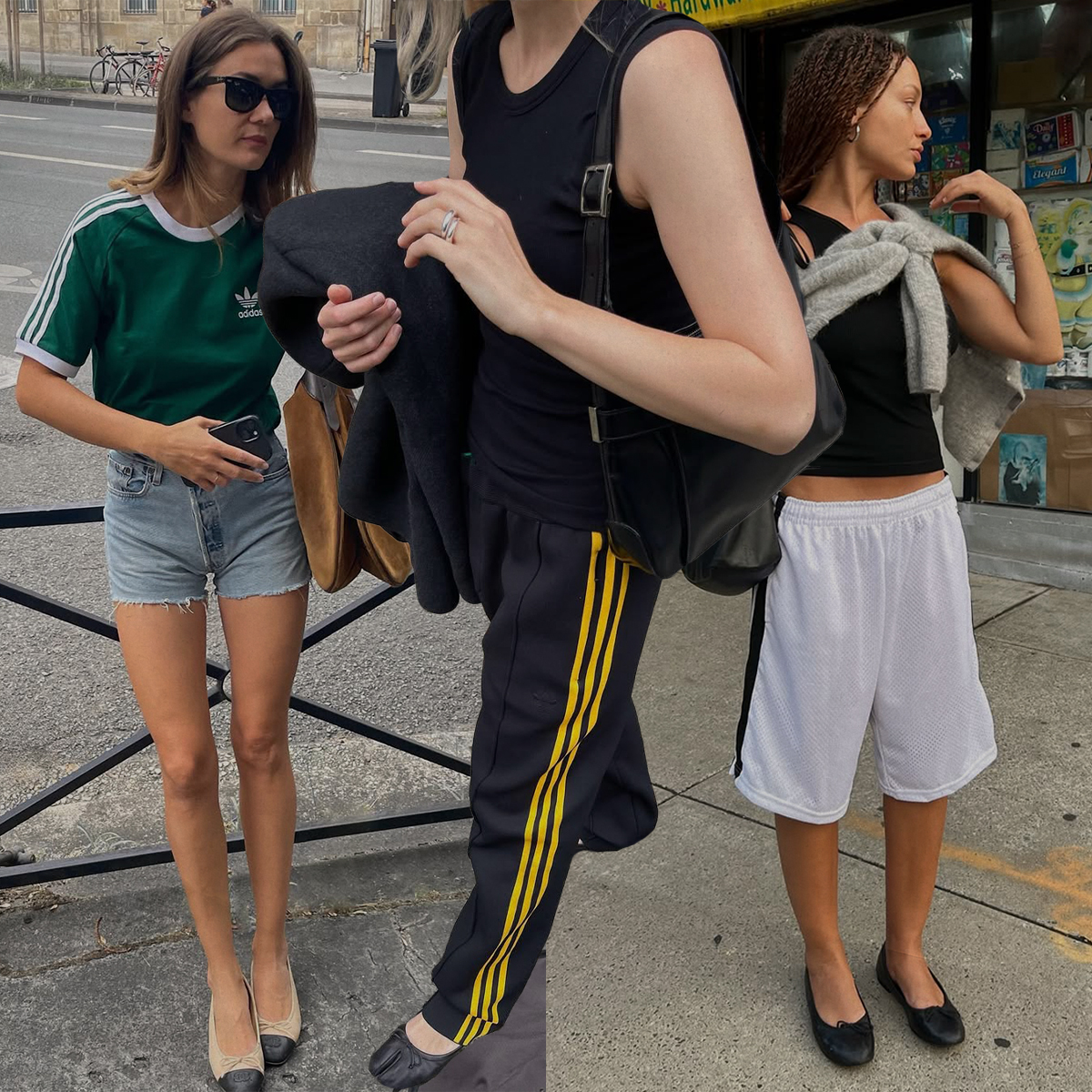 Influencers wearing adidas. 