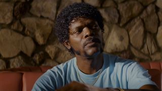 Samuel L. Jackson as Jules looking off in the distance in Pulp Fiction