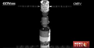 Cubesat View of Tiangong-2 and Shenzhou-11
